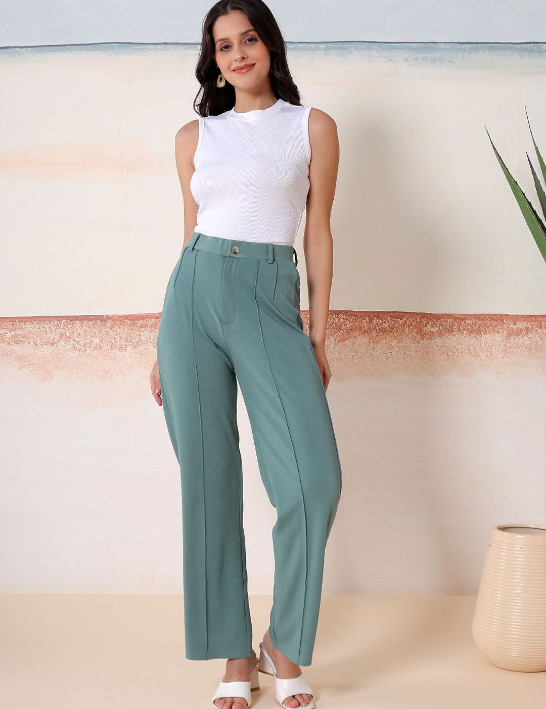 Kotty Relaxed Fit Round Neck Top With Trouser Co-Ords