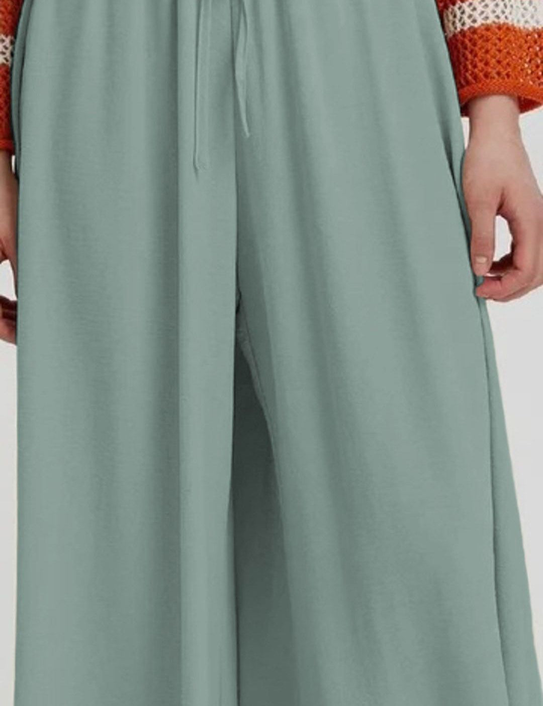 Kotty Women Relaxed Loose Fit High-Rise Wide Leg Trousers