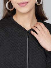 Kotty Women Black Lightweight Bomber Jacket