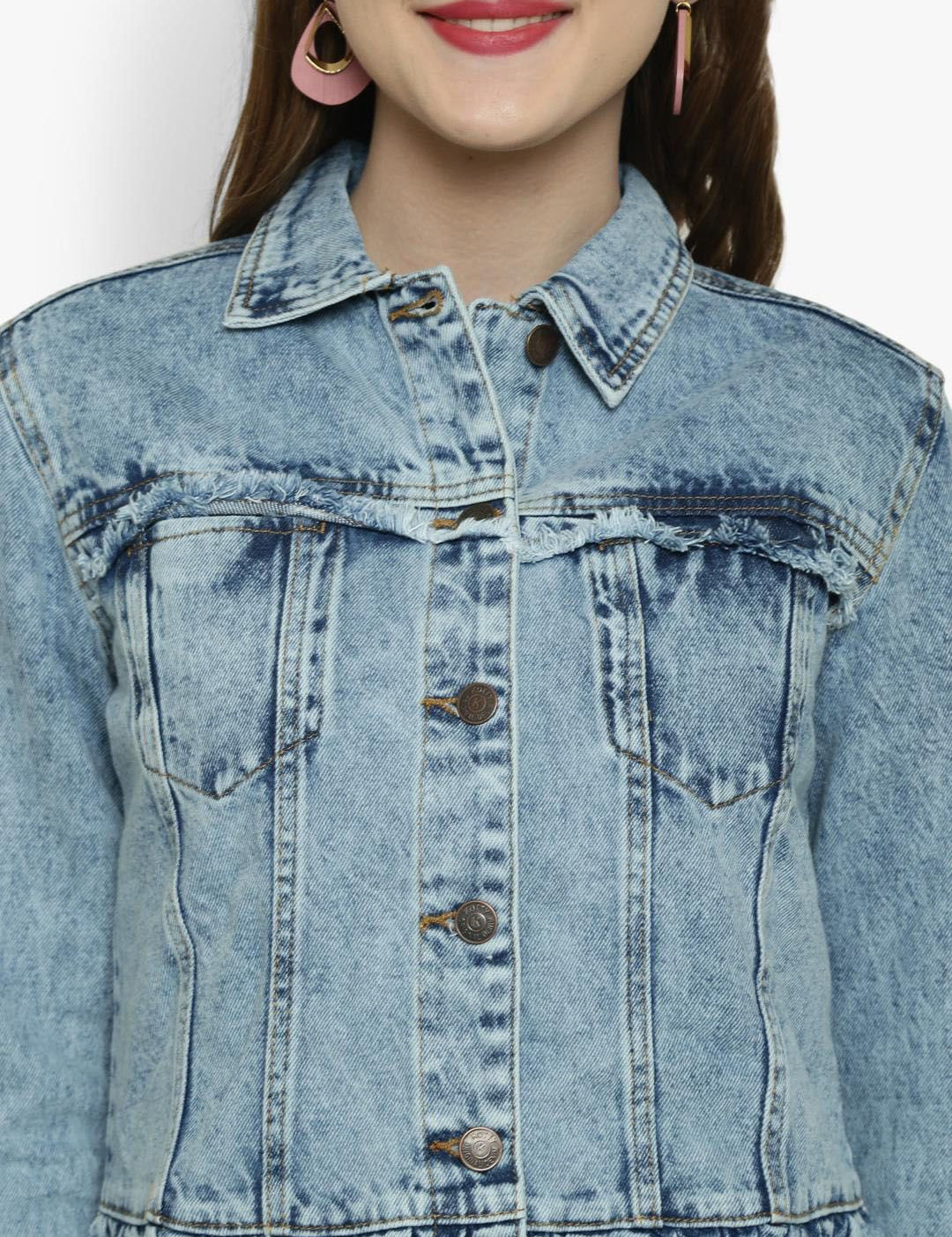 Kotty Women Blue Denim Jacket