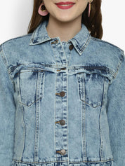 Kotty Women Blue Denim Jacket
