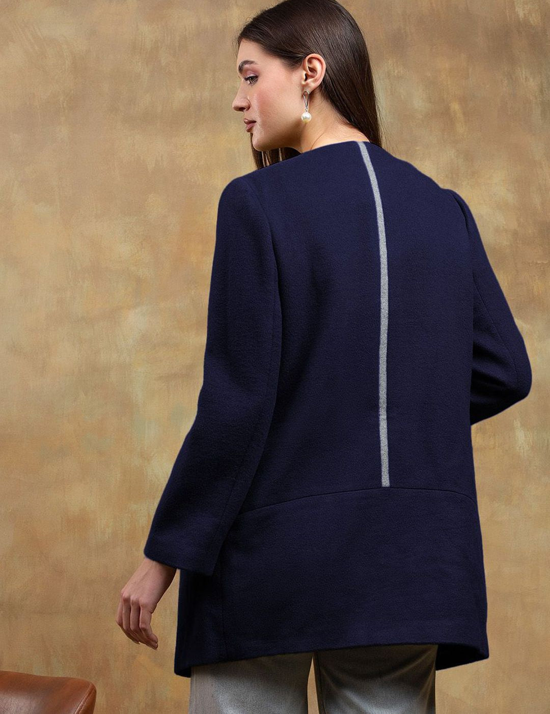 Kotty Women Mandarin Collar Overcoat