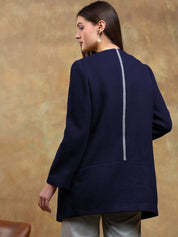 Kotty Women Mandarin Collar Overcoat