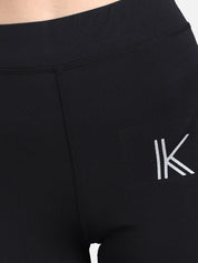 Kotty Women Black & White Printed Tights