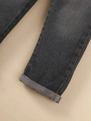 Kotty Girls Jogger Fit Mid-Rise Light Fade Stretchable Jeans