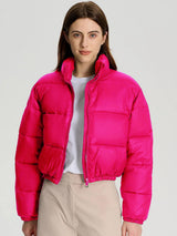 Kotty Mock Collar Crop Puffer Jacket