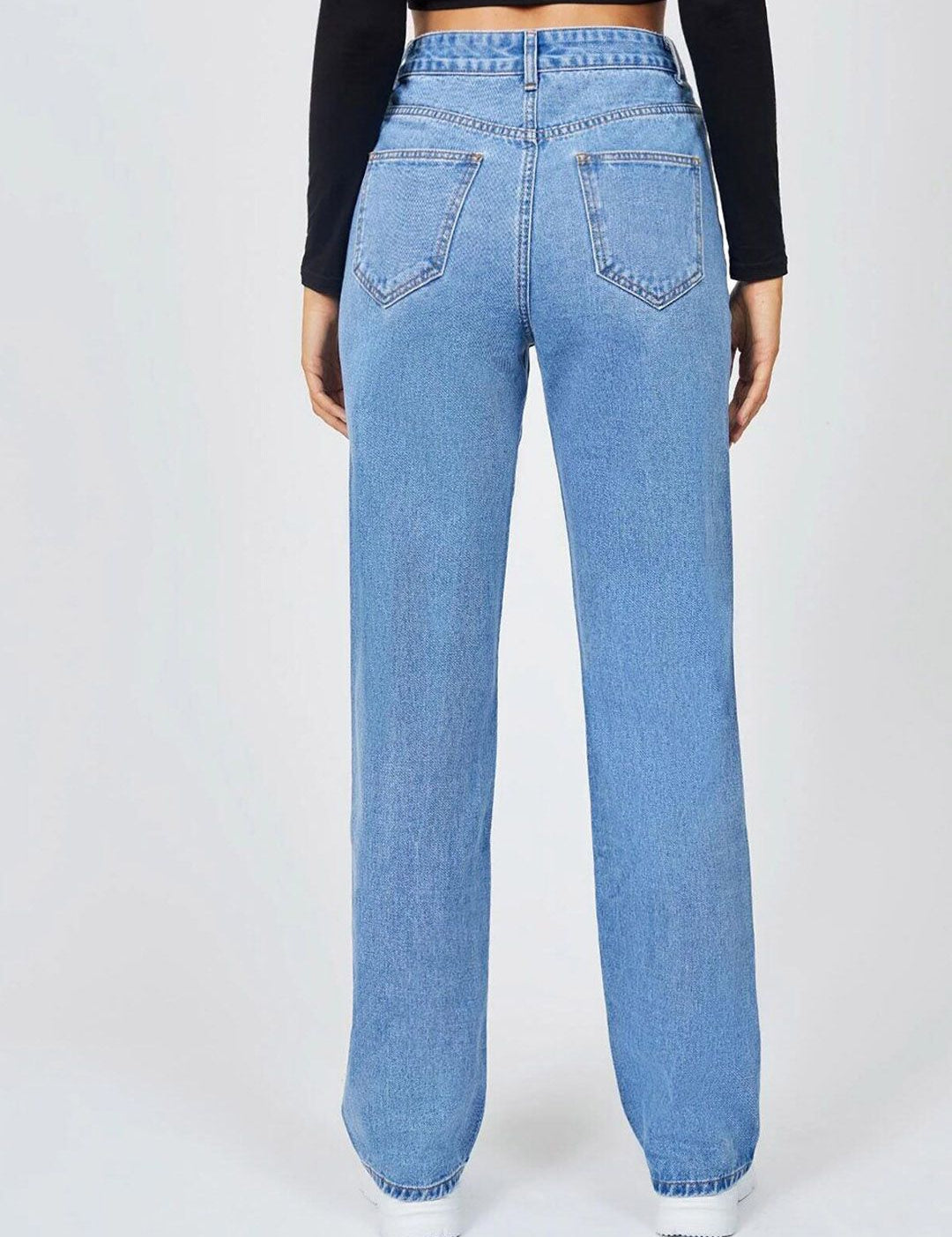 Kotty Women Jean Straight Fit High-Rise Light Fade Stretchable Jeans