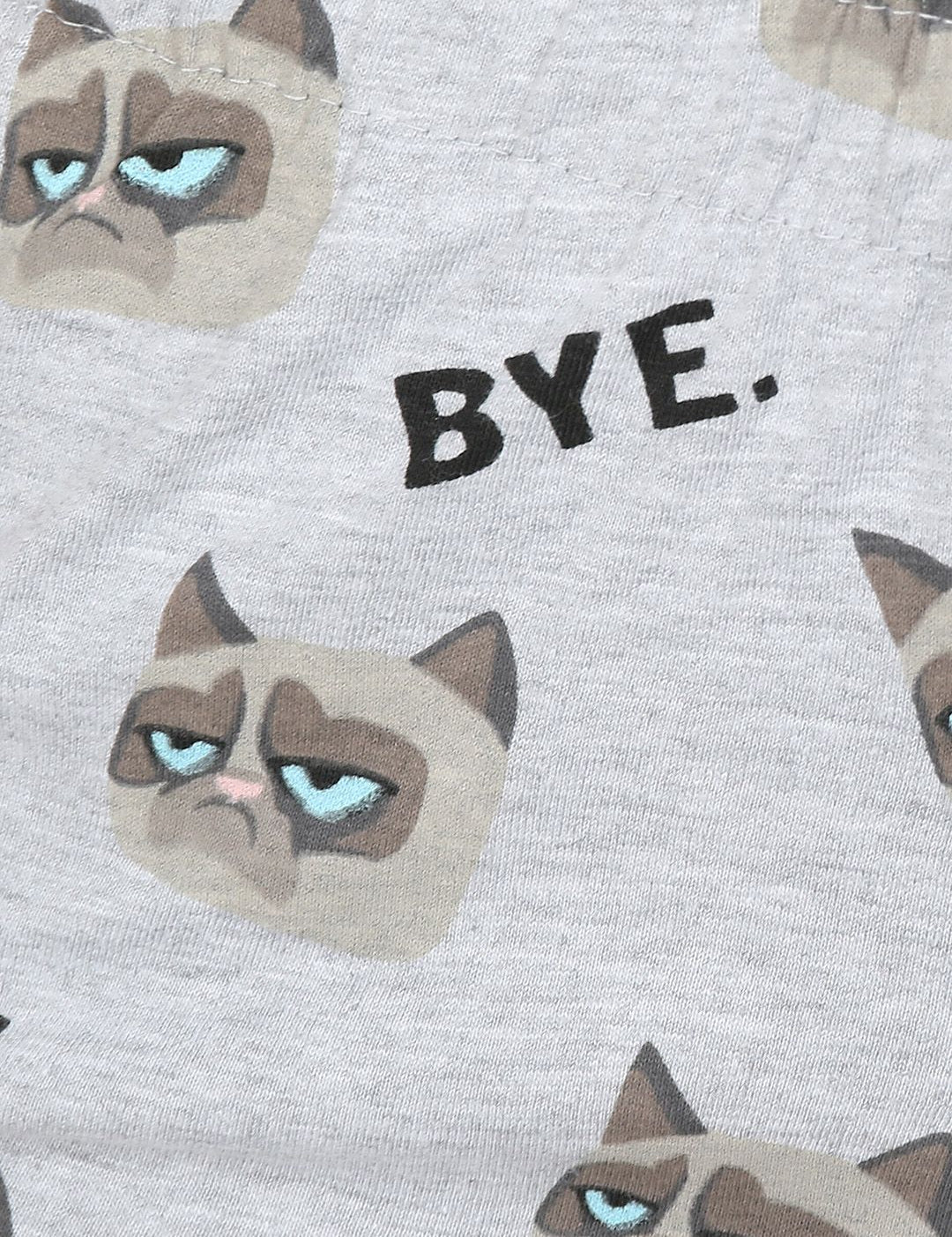 Kotty Women Grey & Black Printed Lounge Shorts KTTSLEEPSHORTS229