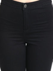 Kotty Women Black Skinny Fit High-Rise Clean Look Stretchable Jeans