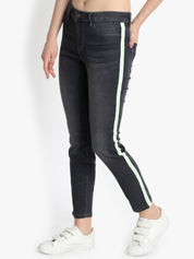 Kotty Women Black Skinny Fit High-Rise Clean Look Jeans