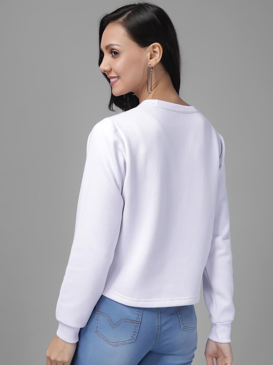 Kotty Women Off-White Printed Sweatshirt