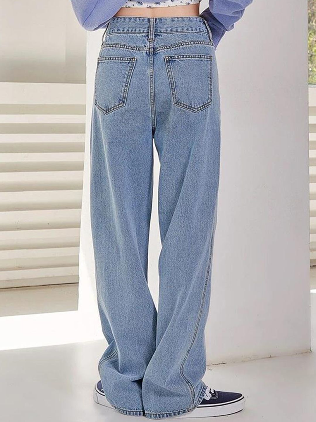 KOTTY Basics Women Jean Straight Fit High-Rise Stretchable Jeans