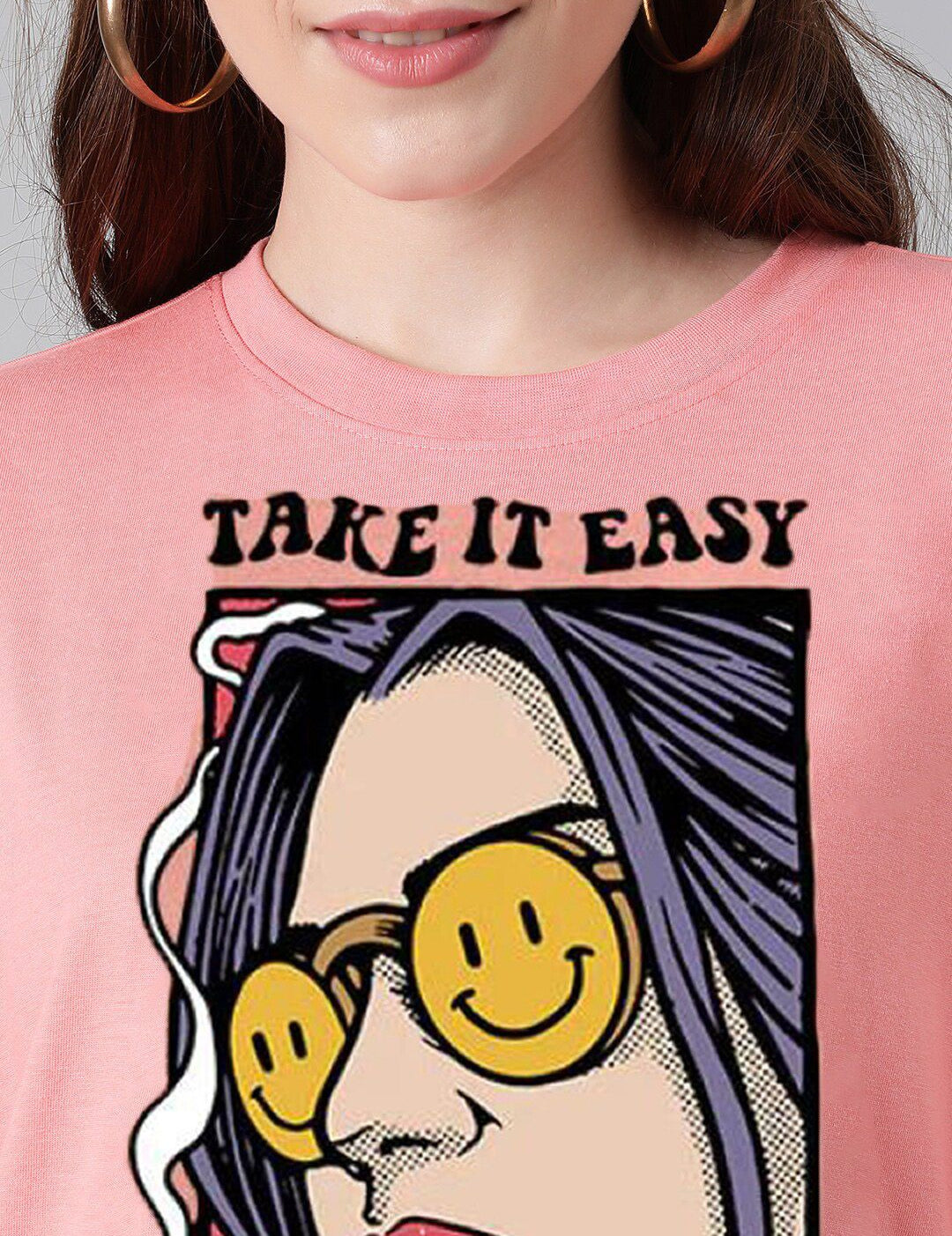 Kotty Graphic Printed Oversized T-shirt