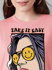 Kotty Graphic Printed Oversized T-shirt