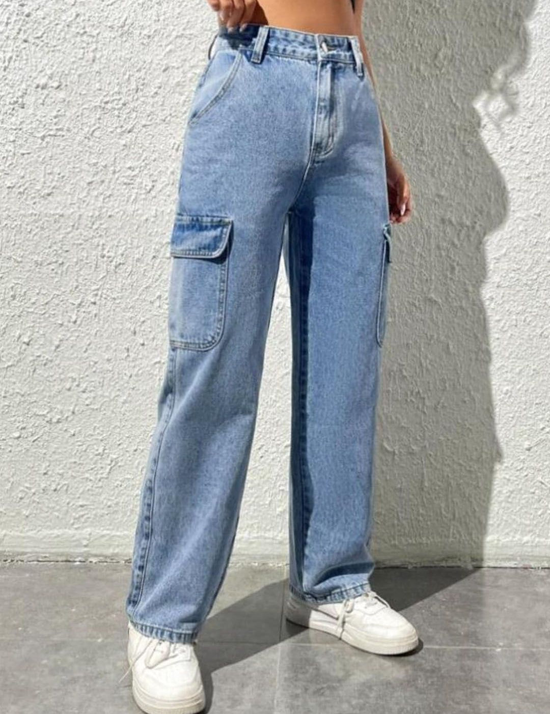 Kotty Women Jean Straight Fit High-Rise Heavy Fade Stretchable Jeans