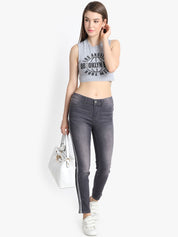 Kotty Women Black Skinny Fit High-Rise Clean Look Jeans