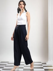 Kotty Women High-Rise Easy Wash Pleated Trousers