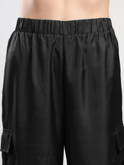 Kotty Women Jogger Fit High-Rise Parachute Trousers