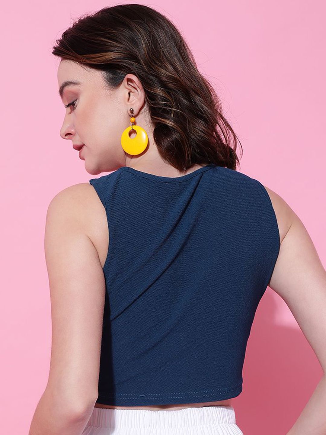 Kotty Women Solid High Neck Top