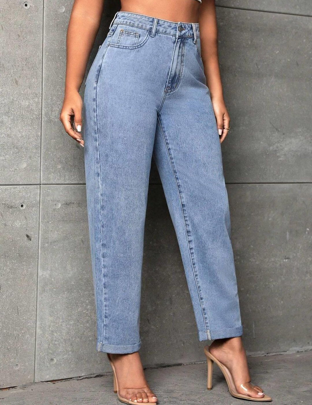 Kotty Women Jean High-Rise Heavy Fade Stretchable Cotton Jeans