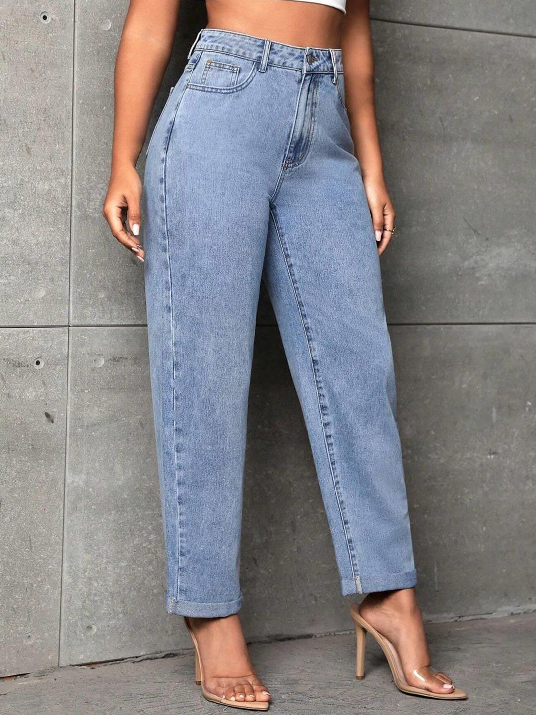 Kotty Women Jean High-Rise Heavy Fade Stretchable Cotton Jeans