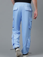 Kotty Men Relaxed Low-Rise Easy Wash Cargos Trousers