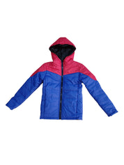 Kotty Boys Blue Red Colourblocked Puffer Jacket