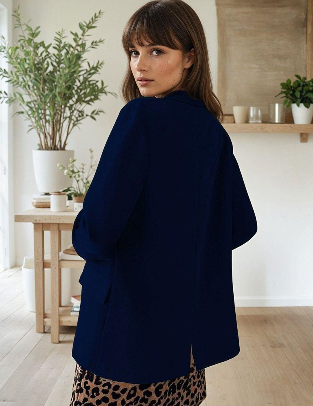 Kotty Notched Lapel Single-Breasted Blazer