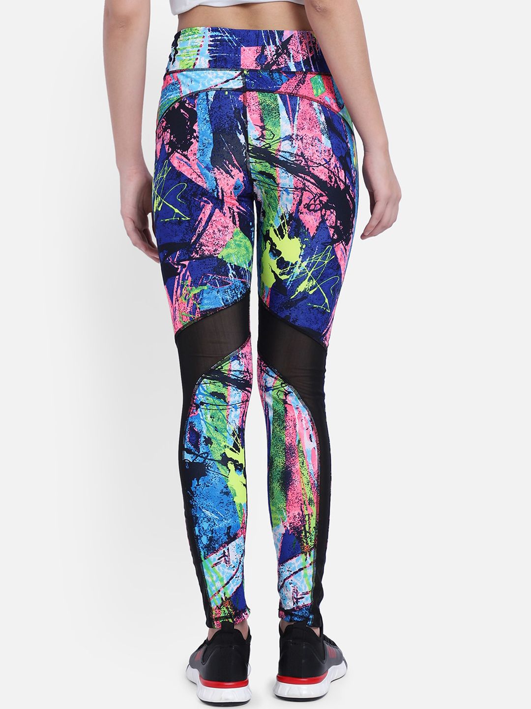 Kotty Women Blue & Pink Printed Tights