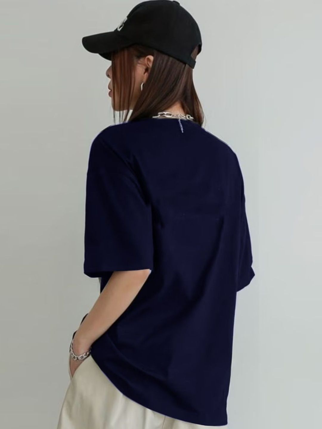 Kotty Women Typography Printed Oversized T-shirt