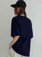 Kotty Women Typography Printed Oversized T-shirt