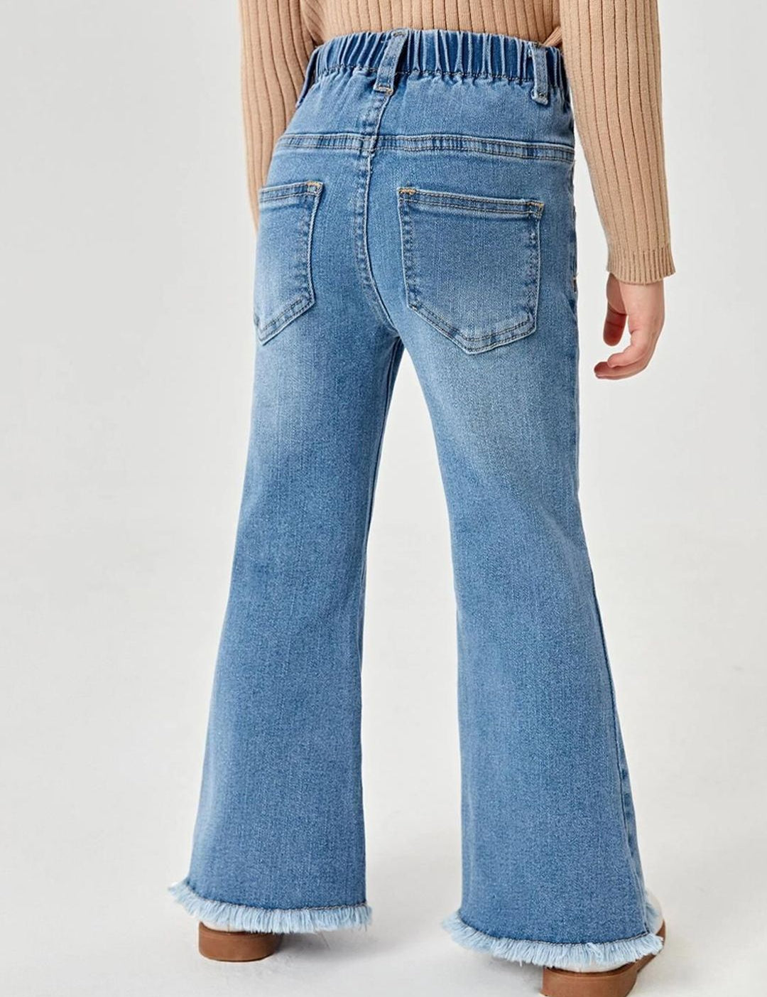 Kotty Girls Jean Flared Heavy Fade Stretchable Jeans