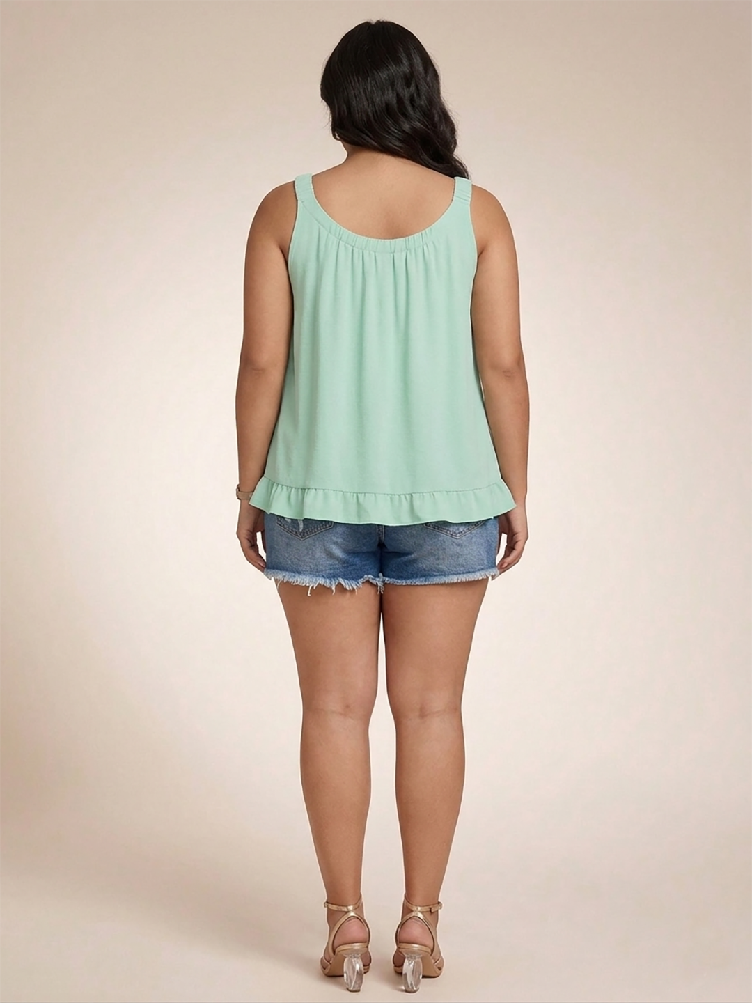 Plus Size Stylish Mint Women’s Tank Tops