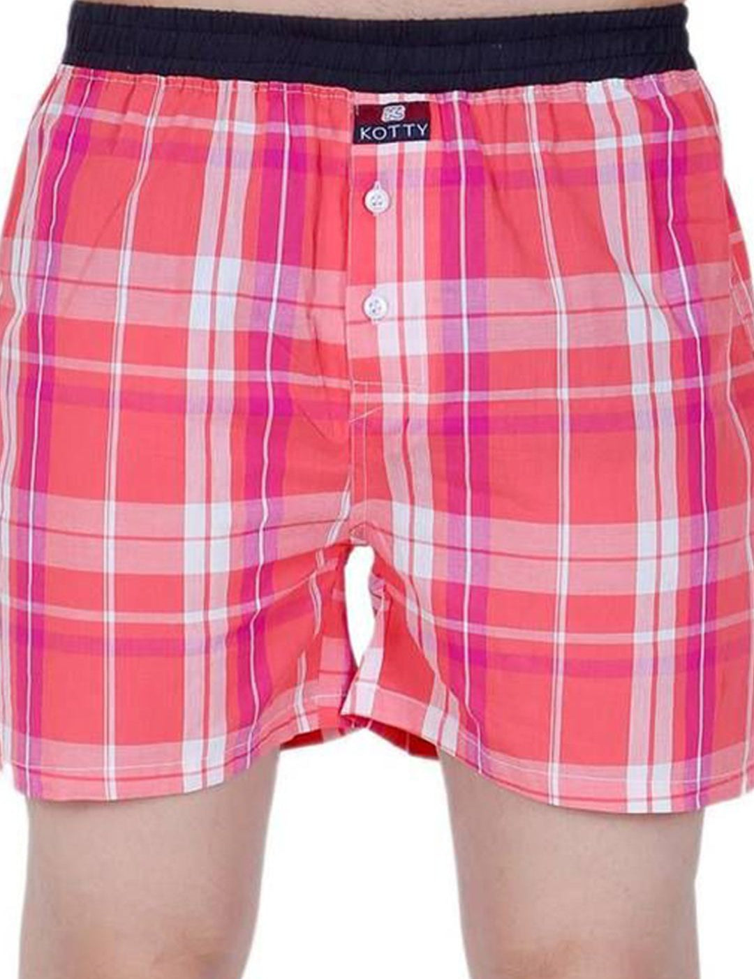 Kotty Checked Mid-Rise Boxer KTTNEWBOXER19S