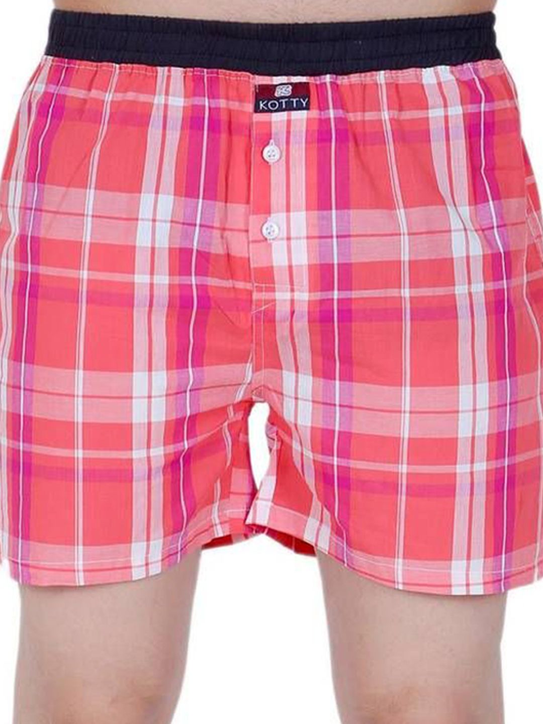 Kotty Checked Mid-Rise Boxer KTTNEWBOXER19S
