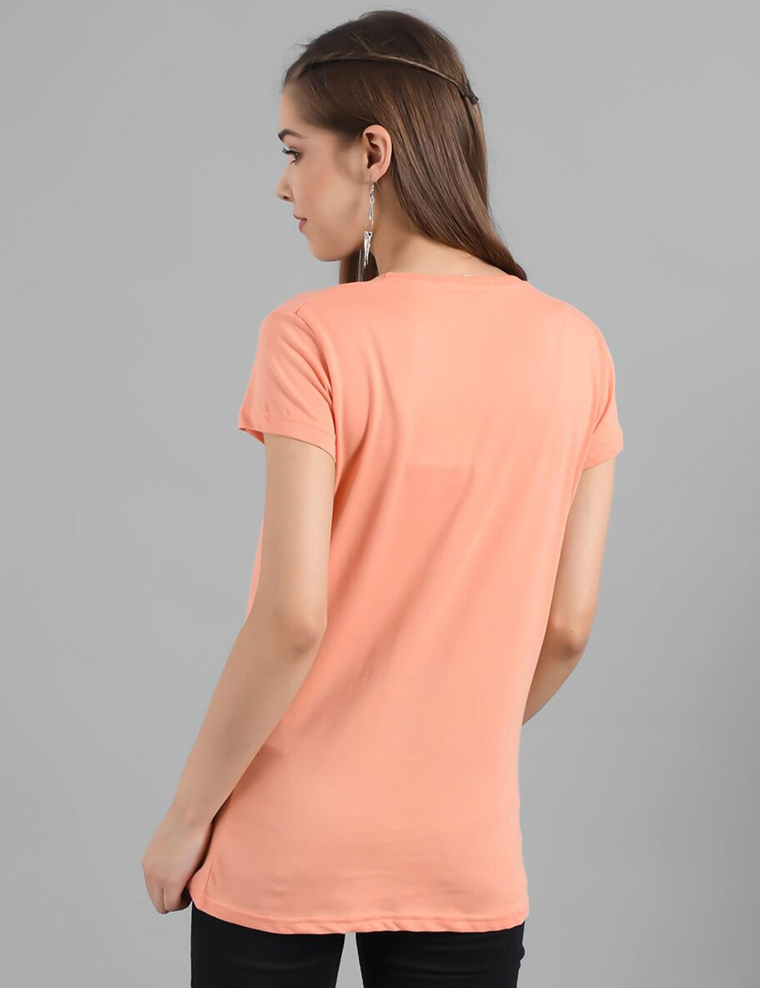 Kotty Typography Printed Round Neck T-shirt