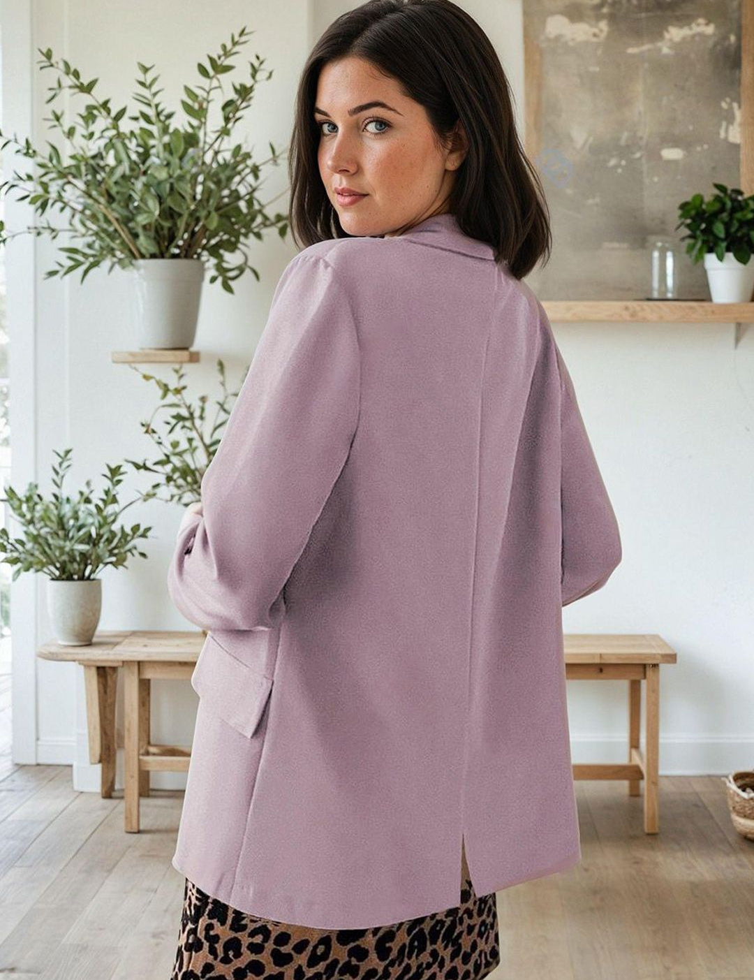 Kotty Notched Lapel Single-Breasted Blazers