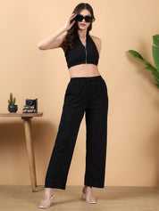 Kotty Women Cotton Mid Rise Track Pants