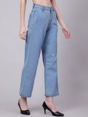 Kotty Women Straight Fit High-Rise Stretchable Jeans