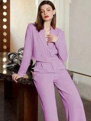 KOTTY BIZwear Crop Blazer With Trouser Co-Ords