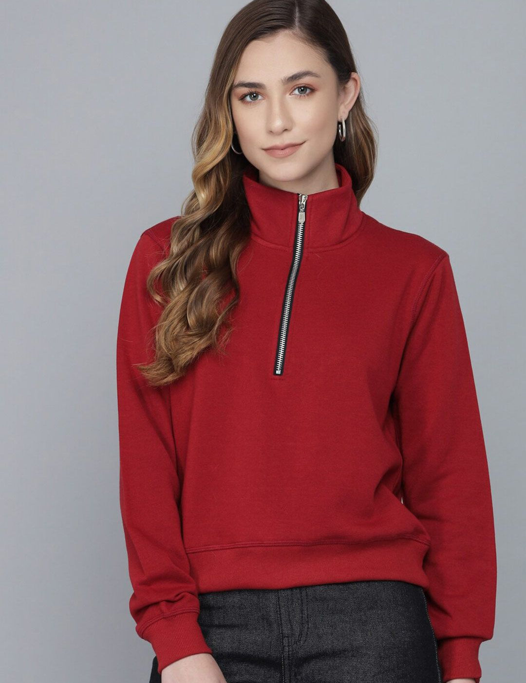 Kotty Women Maroon Sweatshirt