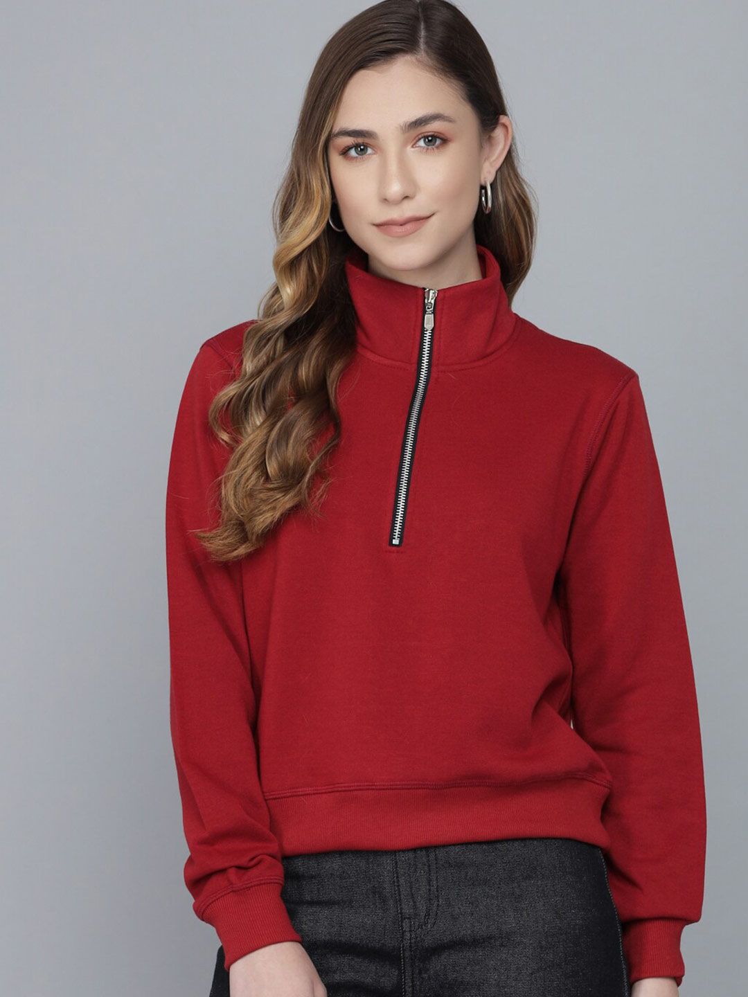 Kotty Women Maroon Sweatshirt