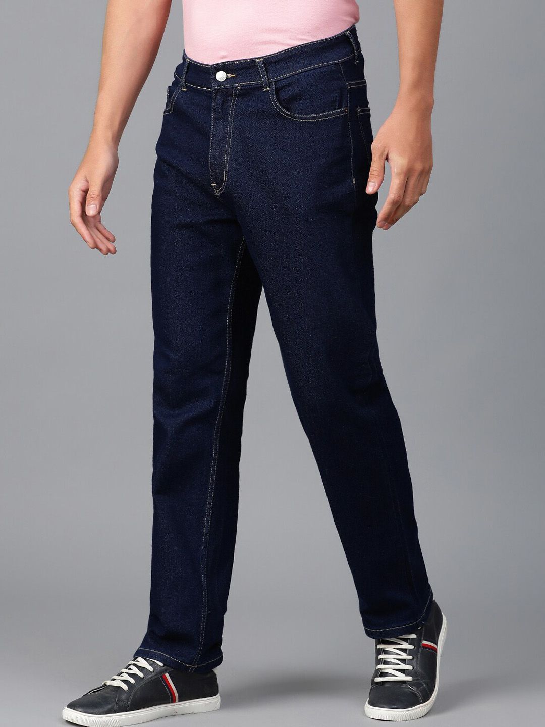 Kotty Men Jean Slim Fit Low-Rise Clean Look Stretchable Jeans