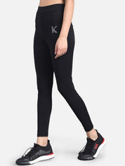 Kotty Women Black & White Printed Tights