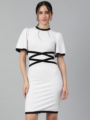Kotty Flared Sleeves Sheath Dress