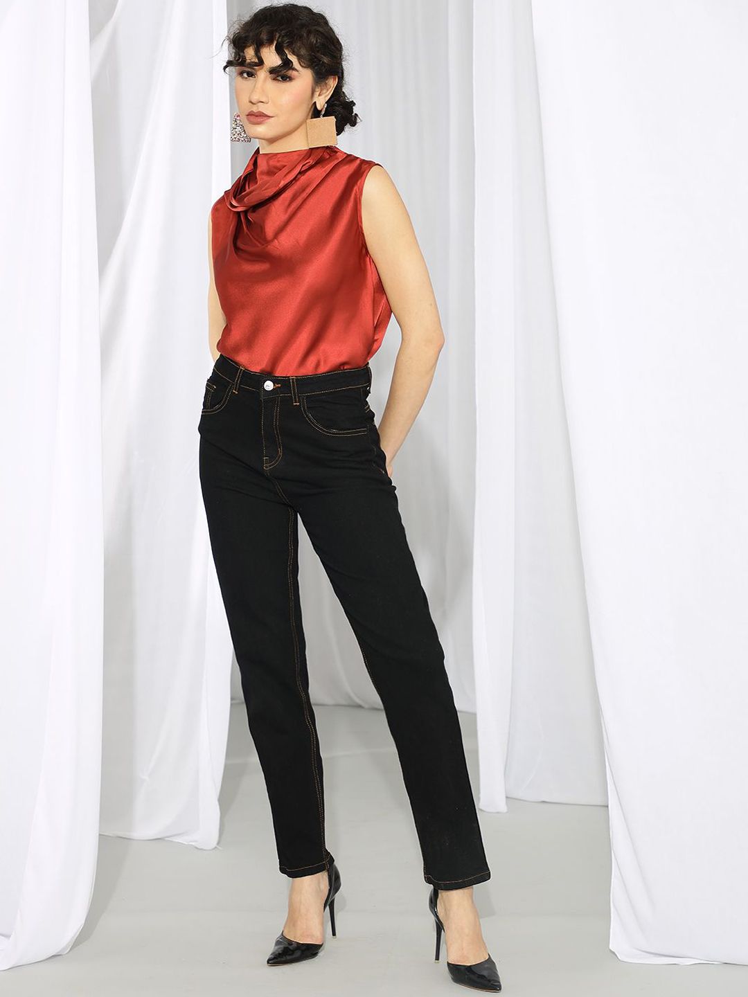 KOTTY Basics Women Slim Fit High-Rise Clean Look Stretchable Jeans