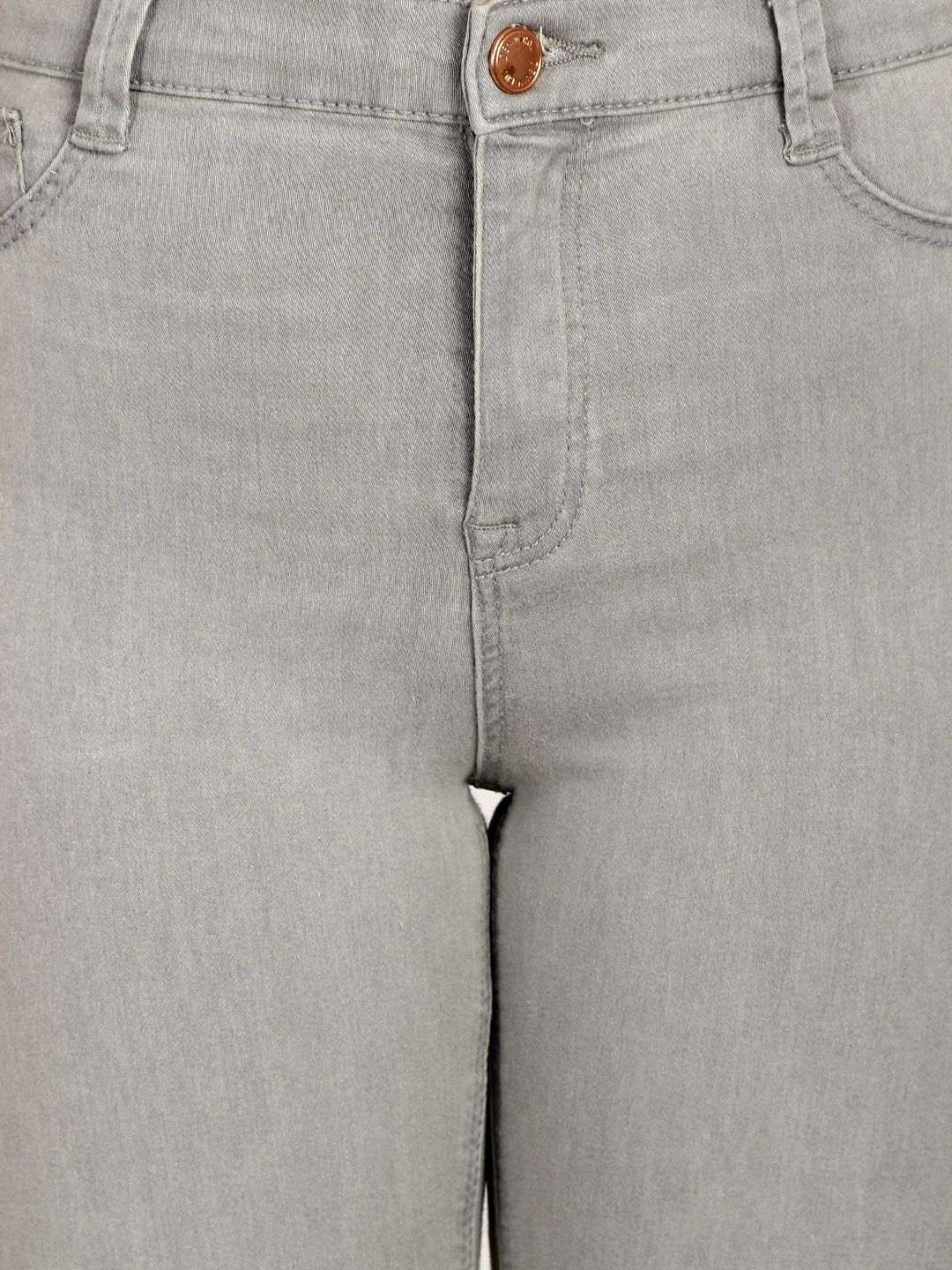 Kotty Women Grey Skinny Fit High-Rise Clean Look Jeans