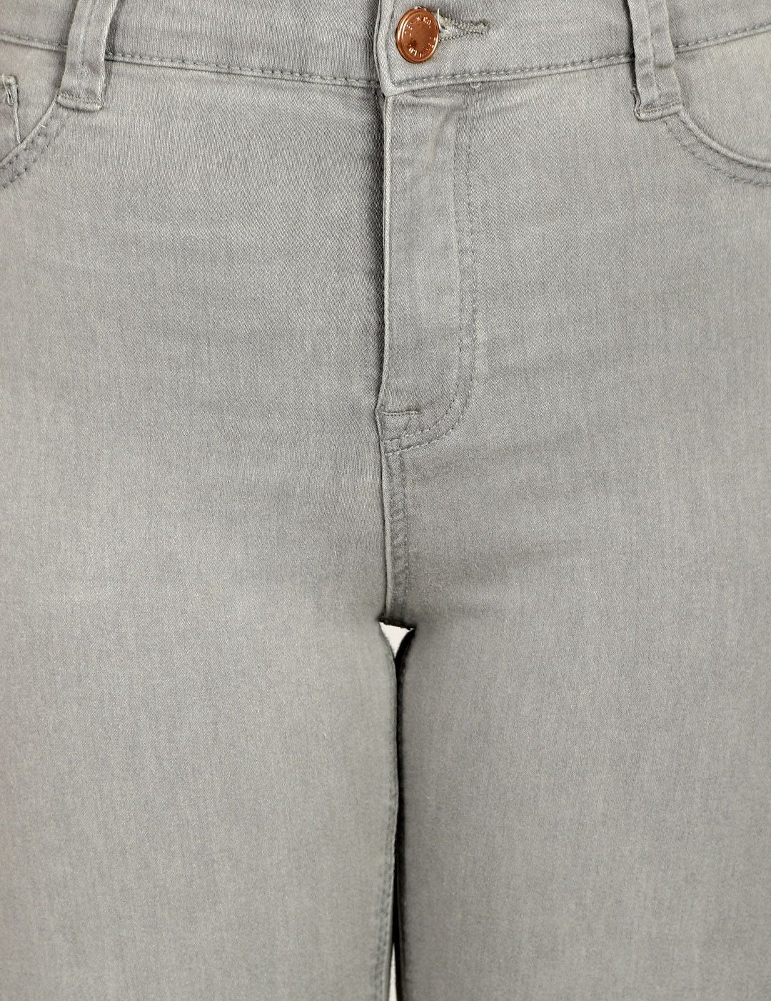 Kotty Women Grey Skinny Fit High-Rise Clean Look Jeans