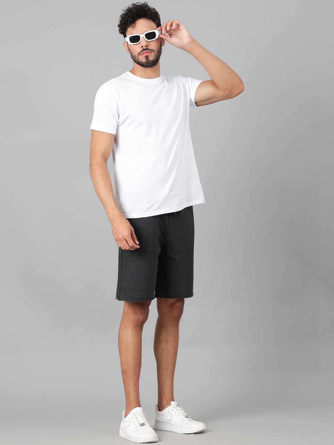 Kotty Dark Grey Men Low-Rise Shorts