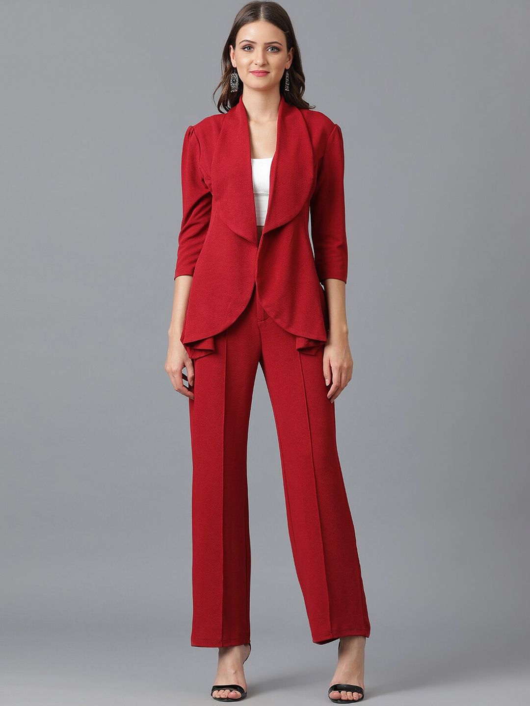 KOTTY BIZwear Shawl Neck Coat With Trouser